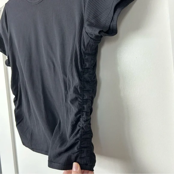 Lululemon All It Takes Ribbed Nulu T-Shirt Black - Picture 2 of 4